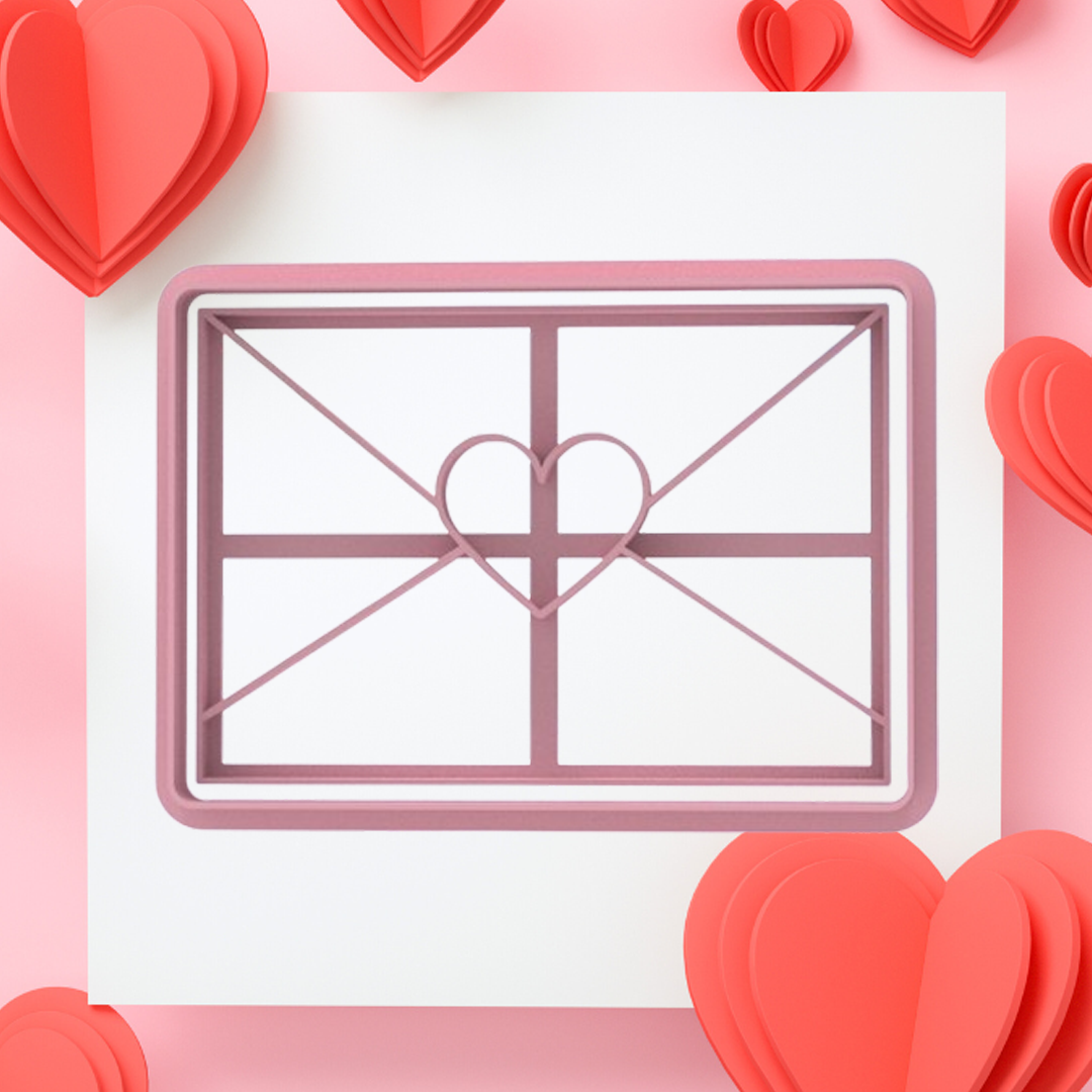Emporte-pièce Lettre Fermée Amour Mod.1 - Love Love - Emporte-pièce - Moule pour biscuits ou décorations en pâte à sucre
