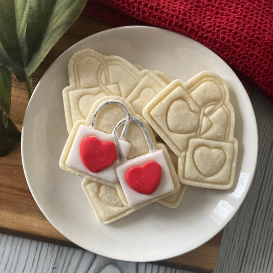 Tagliabiscotti a forma di lucchetto - San Valentino - Cookie cutter - Stampo per biscotti o decorazioni in pasta di zucchero