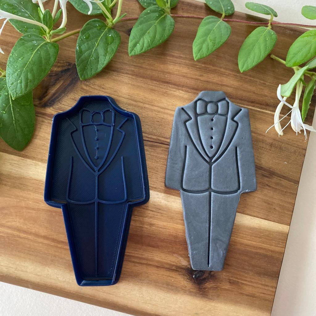 Tagliabiscotti Silhouette Vestito da Sposo - Matrimonio - Formina - Cookies cutter