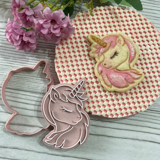 Unicorno mod.7 - Tagliabiscotti - Cookies cutter - Formina - Stampo