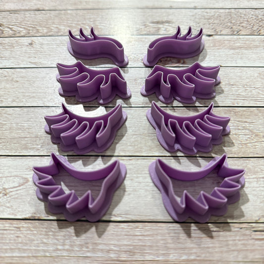 Set ciglia unicorno MOD.2 - Tagliabiscotti - Cookies cutter - Formina - Stampo