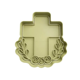 Croce con ulivo - Pasqua -cresima -comunione - Cookies cutter - tagliabiscotti -crocefisso