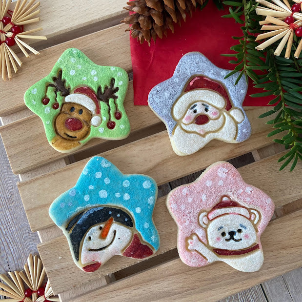 Set stelle Natale - Cookies Cutter - Formina - Stampo per biscotti o decorazione torte