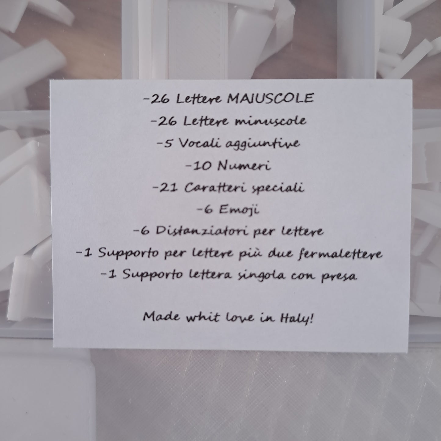 Set Alfabeto Mod. Spring Lettere Embossing