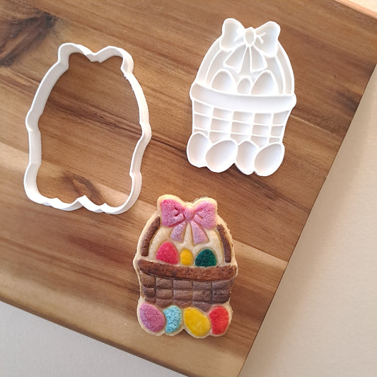 Cesto con uova mod. 1 - Pasqua - cookies cutter - Tagliabiscotti