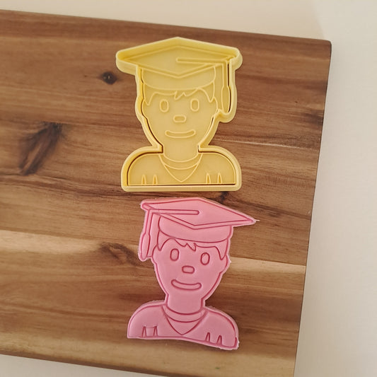 Mezzobusto Uomo Laureato - Cookies Cutter - Formina - Laurea