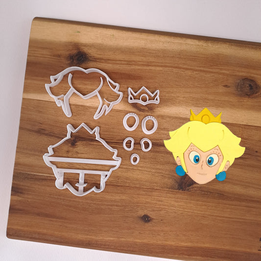 Princess Peach - Sectioned face - Supermario Bross - Choice of size
