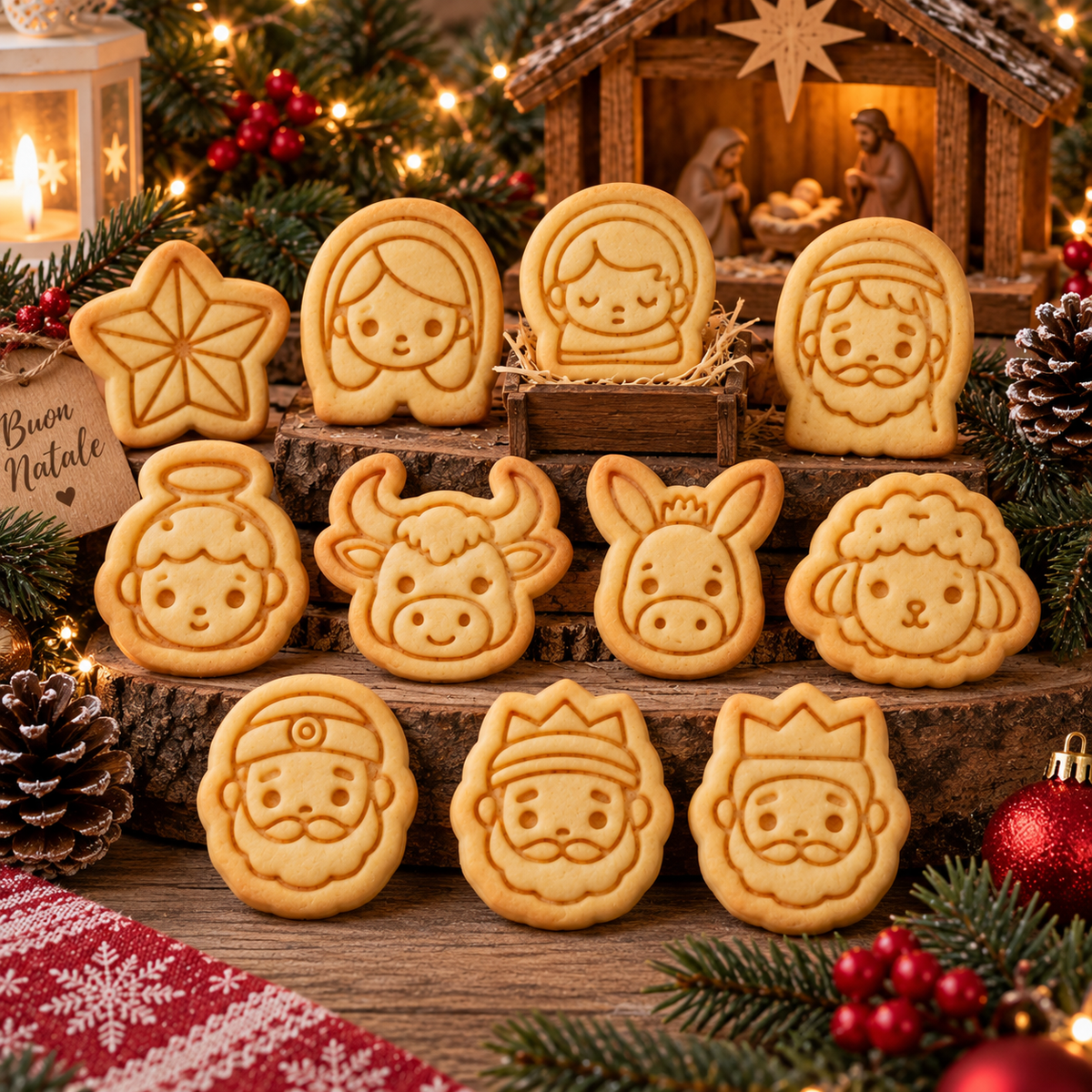 Christmas Nativity Scene - Cookies Cutter - Molds - Molds for biscuits or cake decoration
