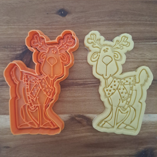 Renna Mod.1 - Natale - Cookies Cutter - Formina - Stampo per biscotti o decorazione torte