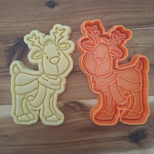 Reindeer Mod.2 - Christmas - Cookies Cutter - Formina - Mold for biscuits or cake decoration