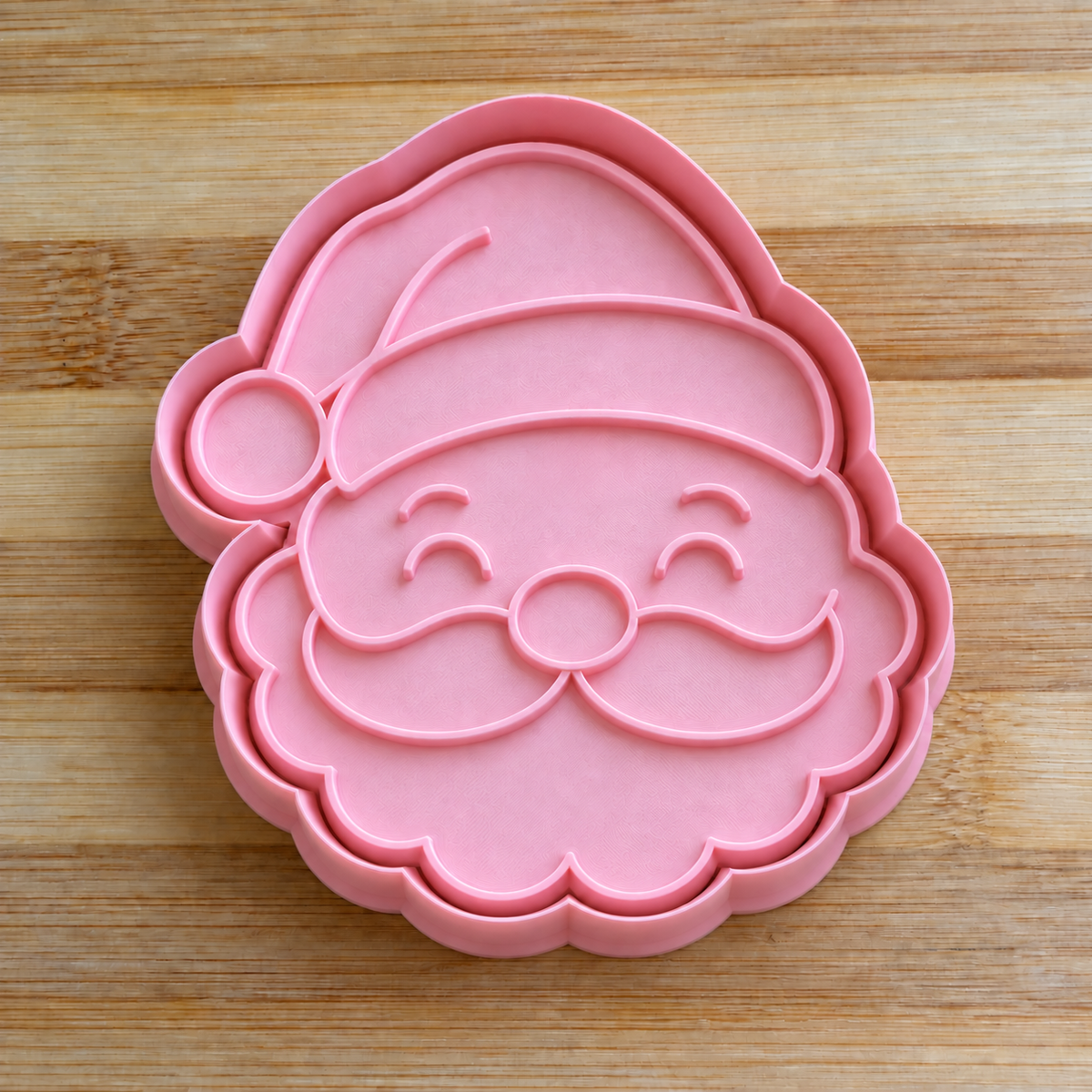 Père Noël - Visage - Emporte-pièce - Moule - Moule à biscuit ou décoration de gâteau