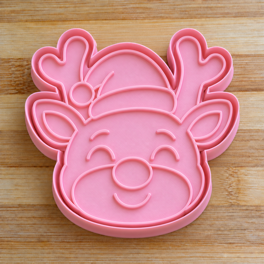 Père Noël - Visage - Emporte-pièce - Moule - Moule à biscuit ou décoration de gâteau