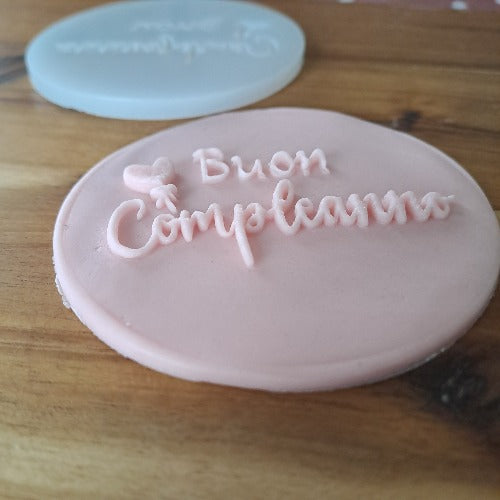 Buon Compleanno - Compleanno - Outbosser in acrilico - Stampo 8cm