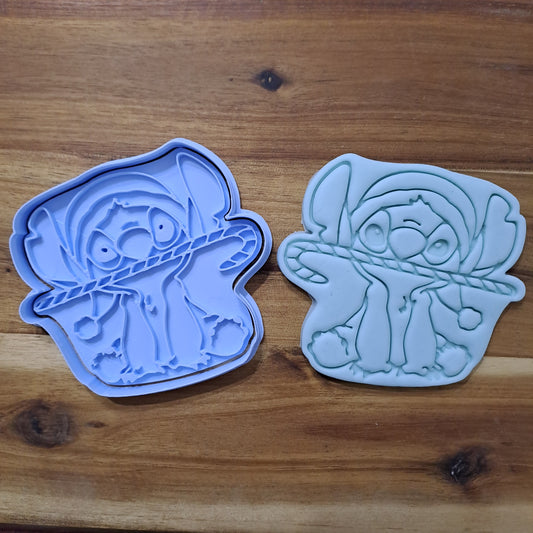 Stitch Christmas version Mod.2 - Disney - Christmas - Cookies Cutter - Mold - Mould