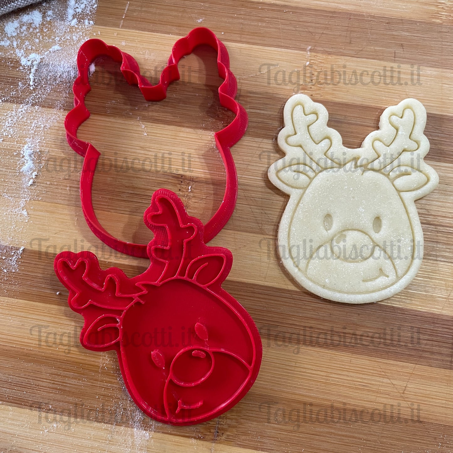Reindeer - Christmas - Cookies Cutter - Form - Biscuit mold or cake decoration
