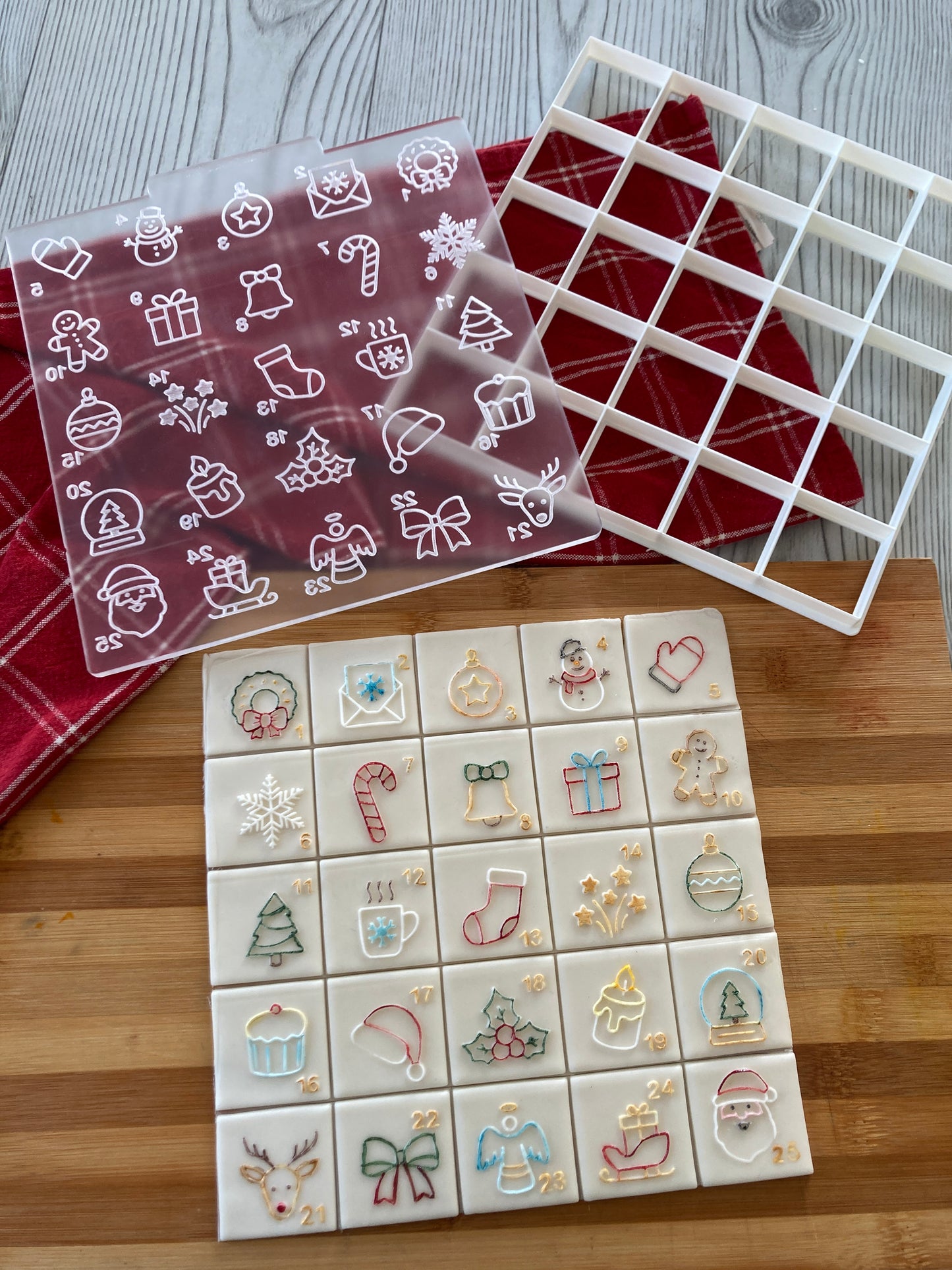 Tagliabiscotti Calendario dell'avvento OUTBOSS mod.1 - Natale - Cookies Cutter - Formine - Stampo per biscotti o decorazione torte