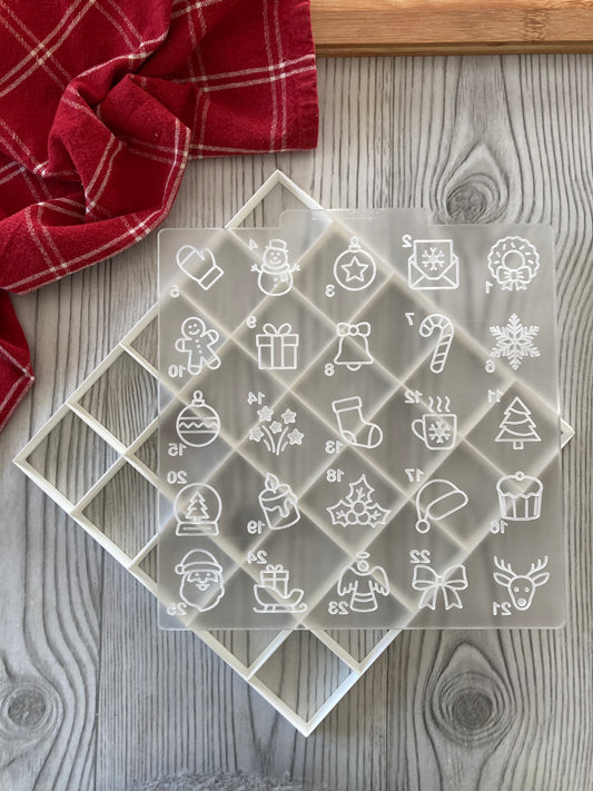 Tagliabiscotti Calendario dell'avvento OUTBOSS mod.1 - Natale - Cookies Cutter - Formine - Stampo per biscotti o decorazione torte