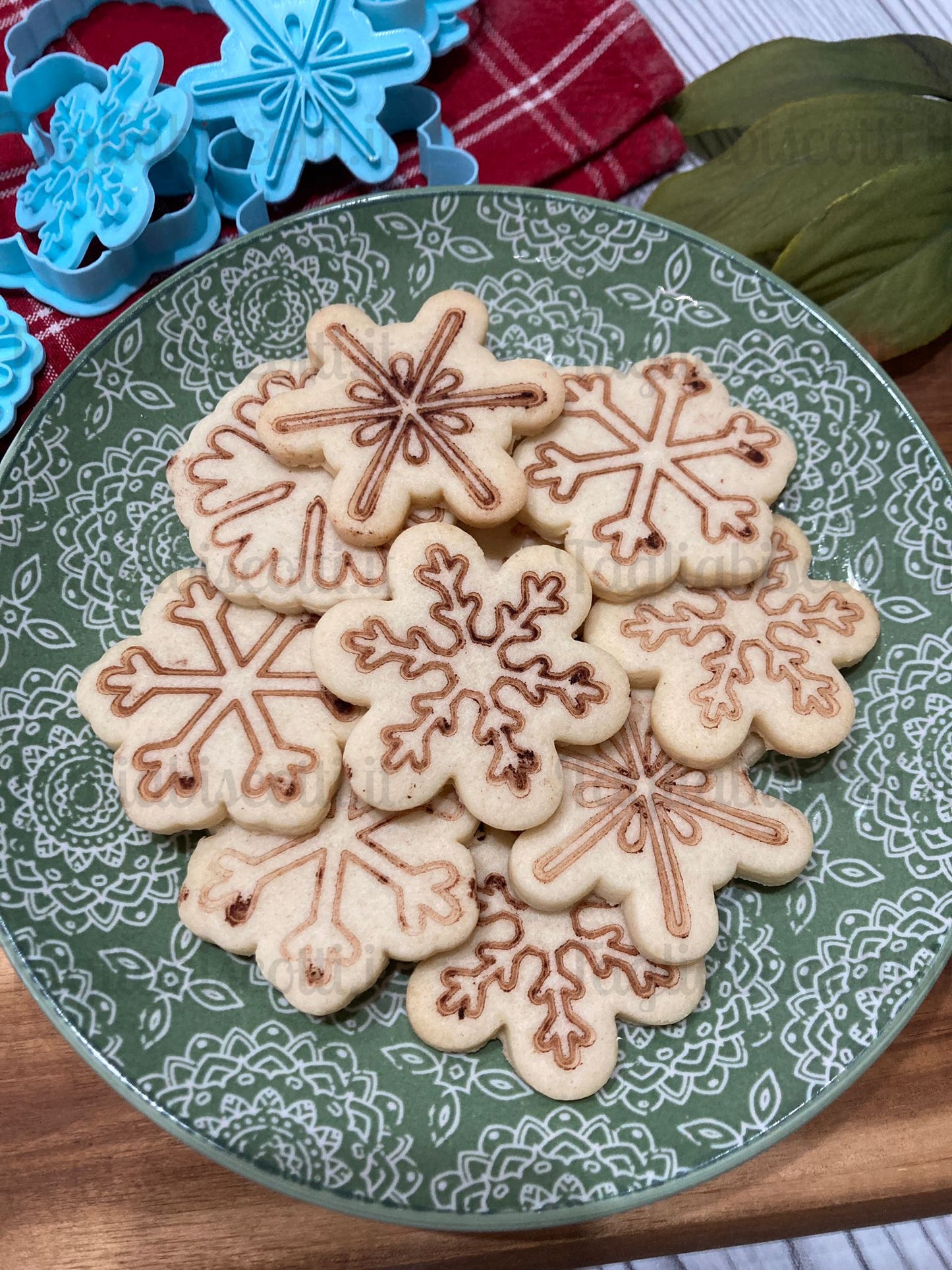 Set Fiocchi di neve 4pz. - Fiocco di neve -  cookies cutter - formina - stampo - tagliabiscotti 5,5cm