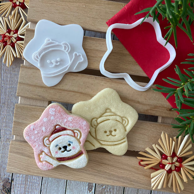 6 pezzi Set di formine per biscotti per albero di Natale 3D-Formine per 6 pezzi Set di formine per biscotti per albero di Natale 3D-Formine per