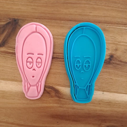 Wednesday Addams - Face - Addams Family - Cookie cutter - Cookie cutter - Cookie cutter