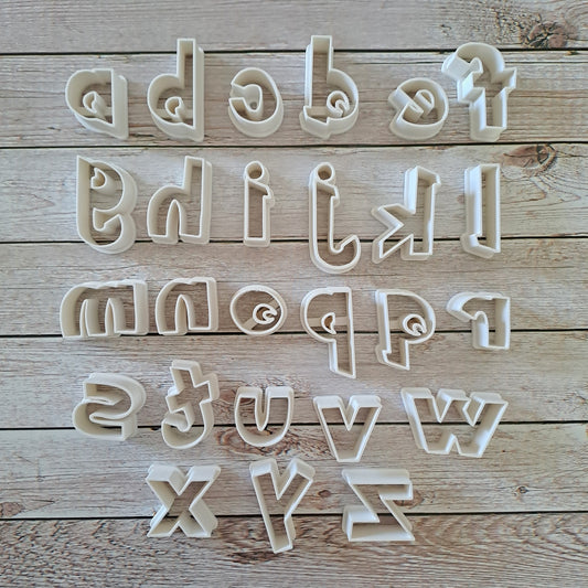Alfabeto Poke Minuscolo - Altezza Lettere (più alte) 3 CM - per realizzare scritte per torte in cake design