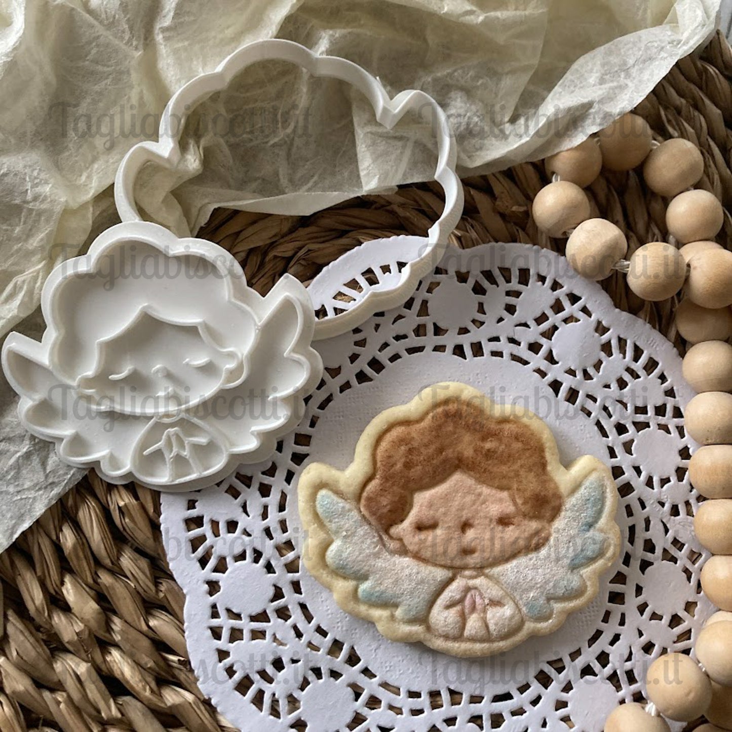 Tagliabiscotti Angelo mod.1 - Angioletto - Cookies Cutter - Formine - Stampi per biscotti o decorazione torte