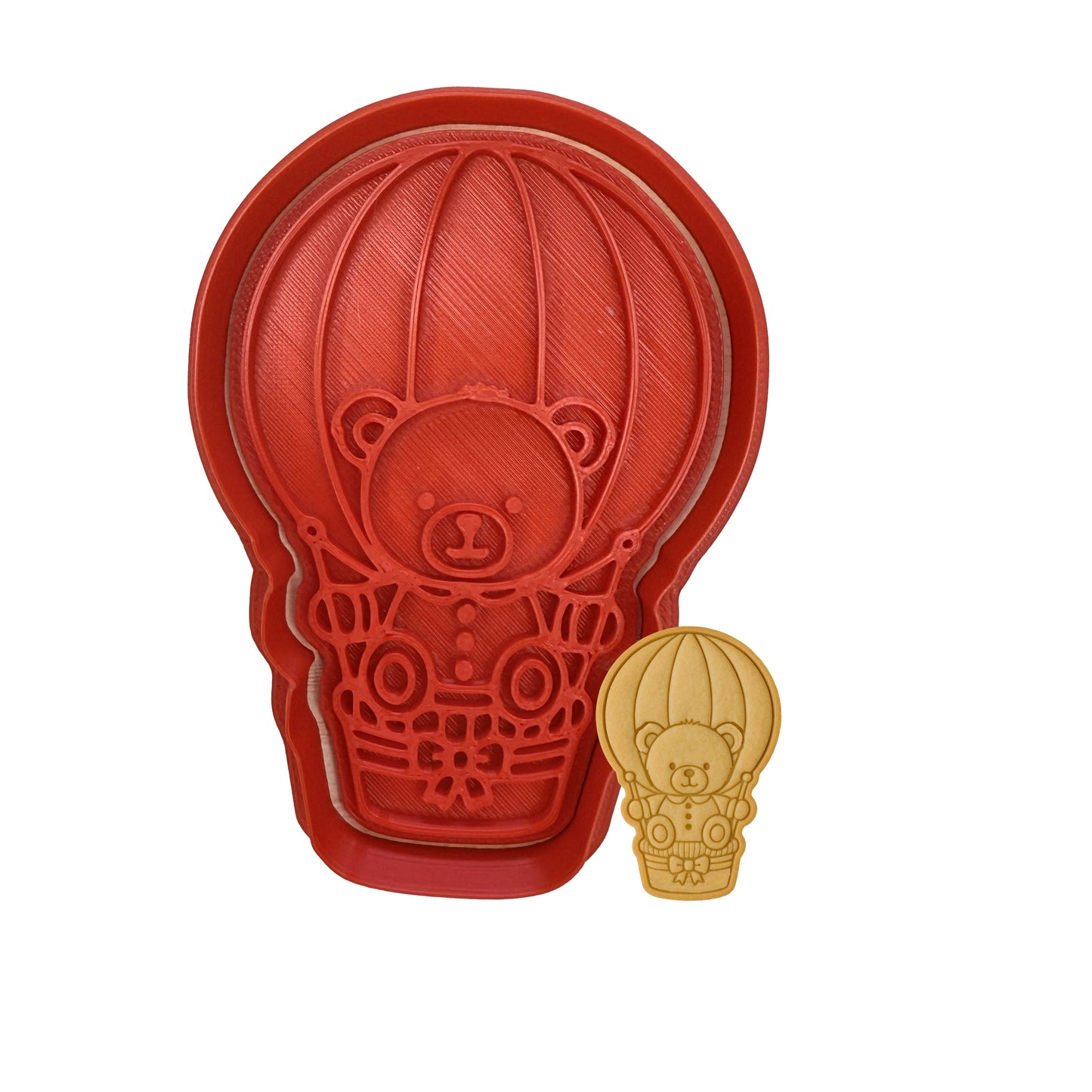 Orsetto Mongolfiera Mod1 - Tagliabiscotti - Cookies cutter - Formina -stampo - compleanno - battesimo