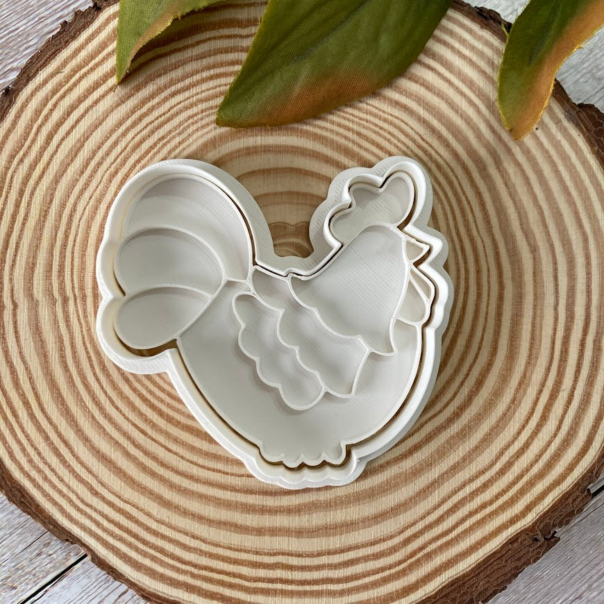 Gallo - gallina - tagliabiscotti - pasqua - fattoria - cookie cutter