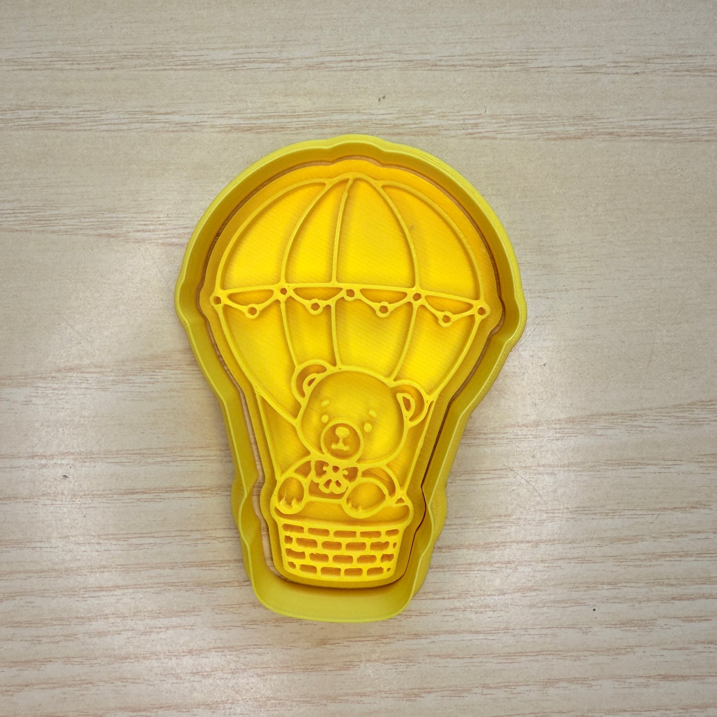 Orsetto Mongolfiera Mod2 - Tagliabiscotti - Cookies cutter - Formina -stampo - compleanno - battesimo