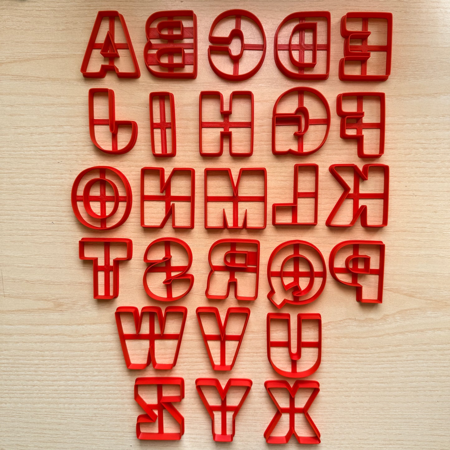 Alfabeto Arial - Lettere 8 CM - Cutter - Tagliabiscotti