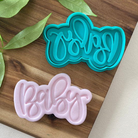 Baby - Scritta - Battesimo - New Born - Cookies Cutter - Formina