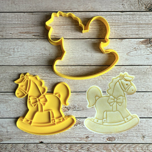 Tagliabiscotti Cavallino a dondolo Mod.4 - Cookies cutter - misure a scelta