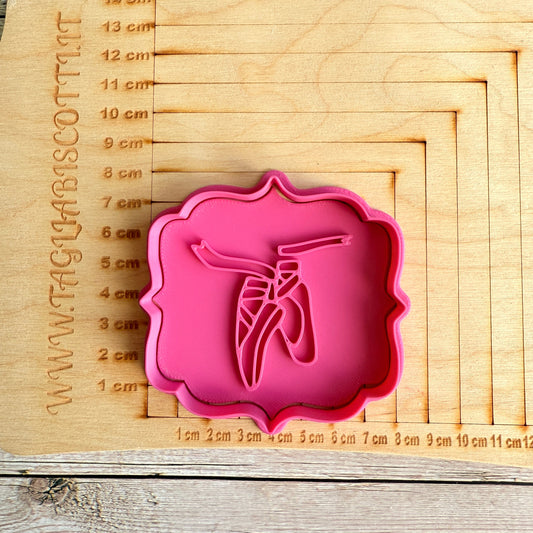 Tagliabiscotti Scarpette da ballo  - Ballerina - Danza - Compleanno - Cookies cutter - Formina (Copia)