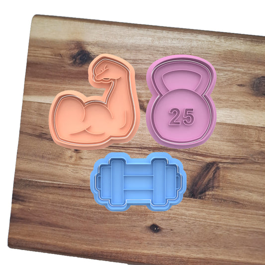 Bodybuilding - Bodybuilding - Gym Set - Cookie cutter - Cookie cutter - Mould