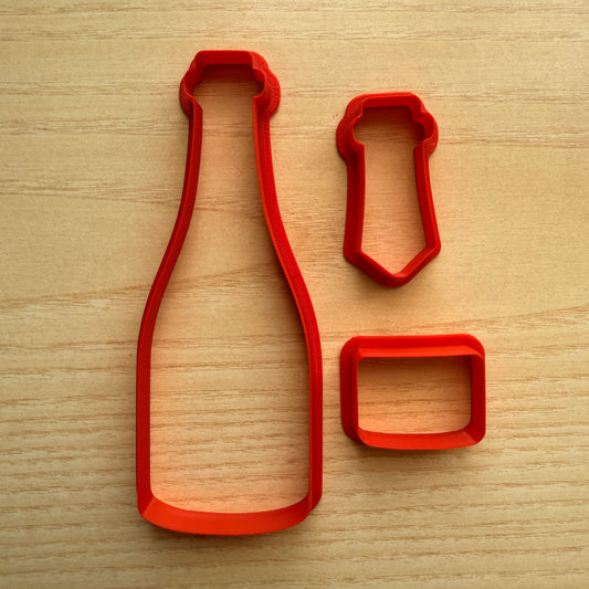 Tagliabiscotti Bottiglia di vino / spumante - Cookies cutter - Formina