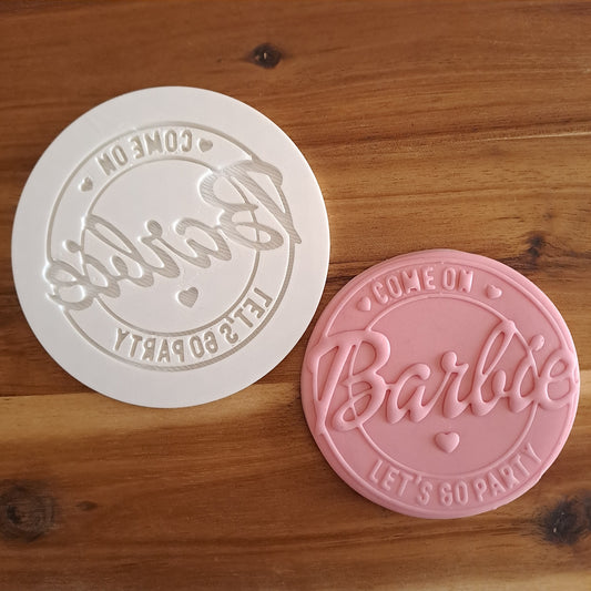 Barbie Let's Go Party Outbosser - Cookies Cutter - Molds - Cookie cutters or PDZ - 9cm