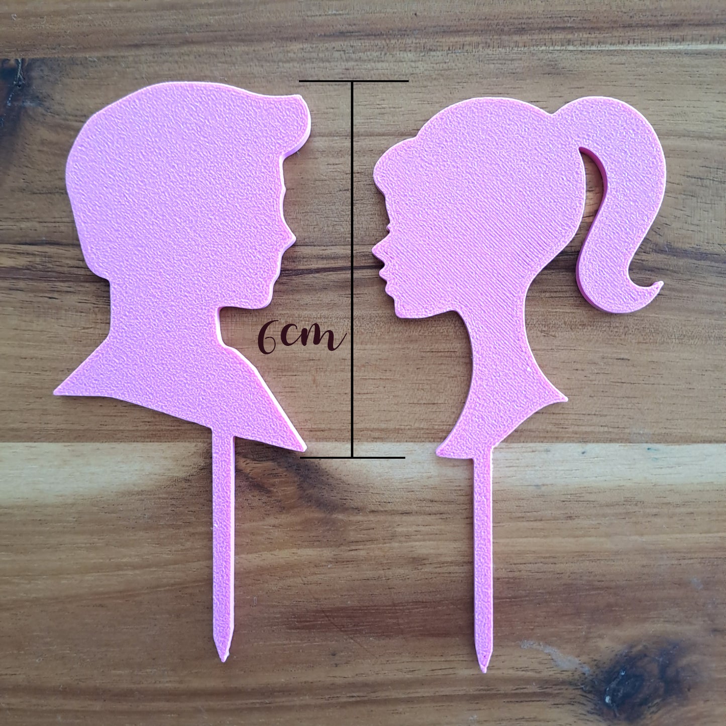 Barbi Set Cake Topper - per torte in Cake Design o Cupcake - Scritta 15cm