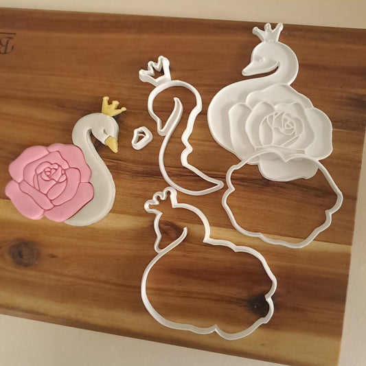 Sectioned Swan - Cookies Cutter - Form - Dimensions from 8cm to 20cm