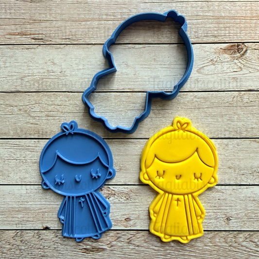 Tagliabiscotti Bambino Comunione Mod.3 – Biscotti Prima Comunione / Cresima - Cookies Cutter - Stampo per biscotti o decorazioni in pasta di zucchero