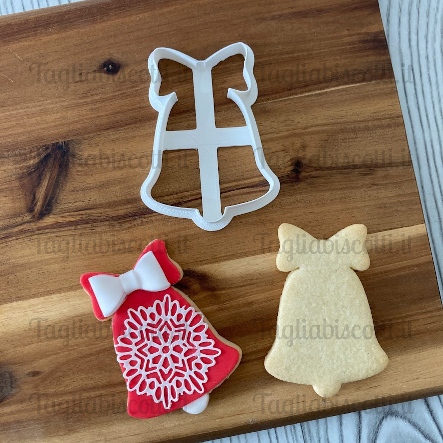 Campana - cookie cutter - Stampo - Natale - tagliabiscotti da 4cm a 18cm
