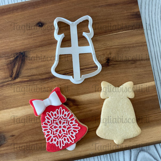 Campana - cookie cutter - Stampo - Natale - tagliabiscotti da 4cm a 18cm