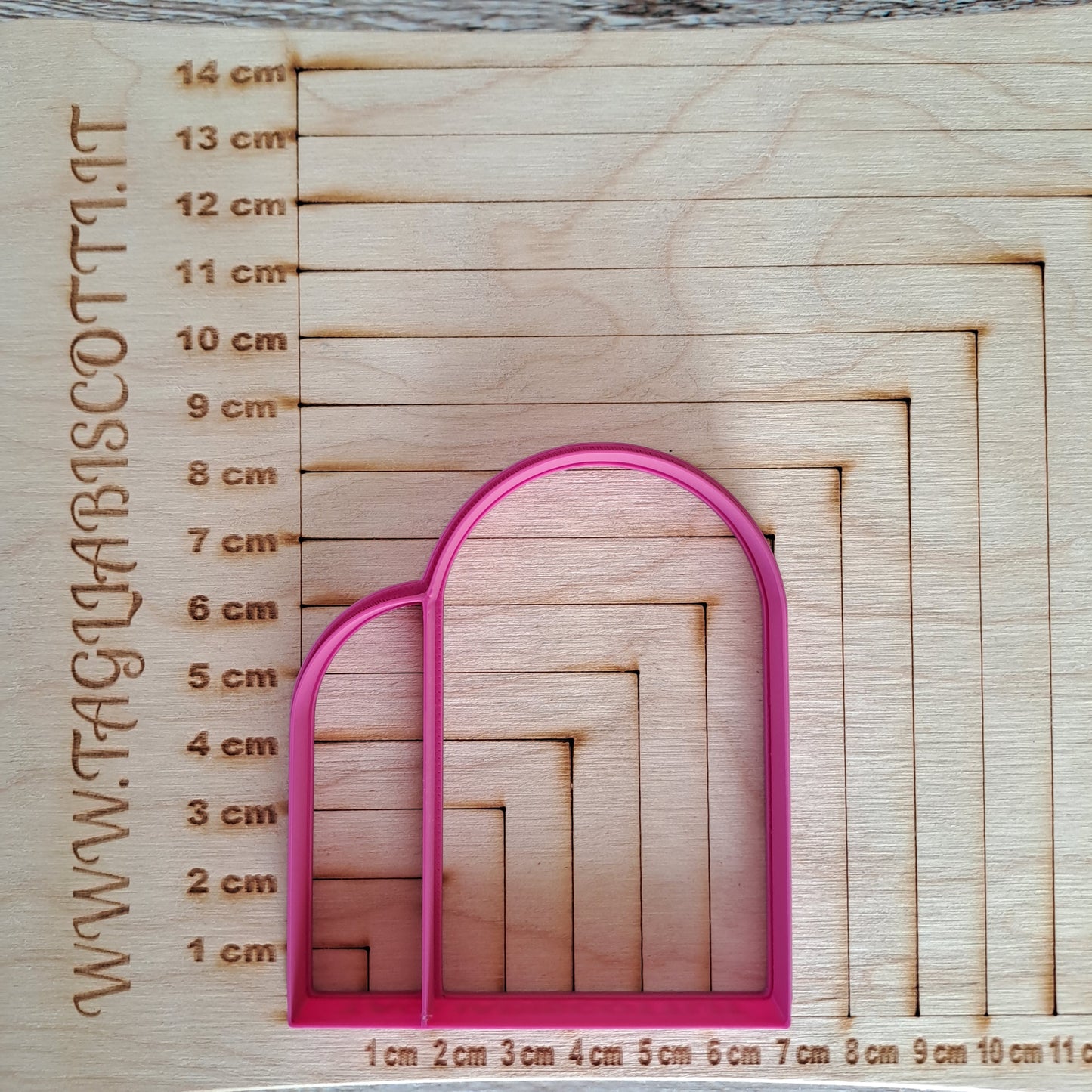 Cornice ad arco doppio mod.2 - Cookies cutter - Tagliabiscotti da 4cm a 18 cm