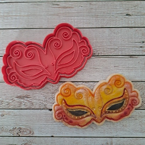 Maschera di Carnevale Mod.3 - Cookies Cutter - Tagliabiscotti per dolci di carnevale - Biscotti