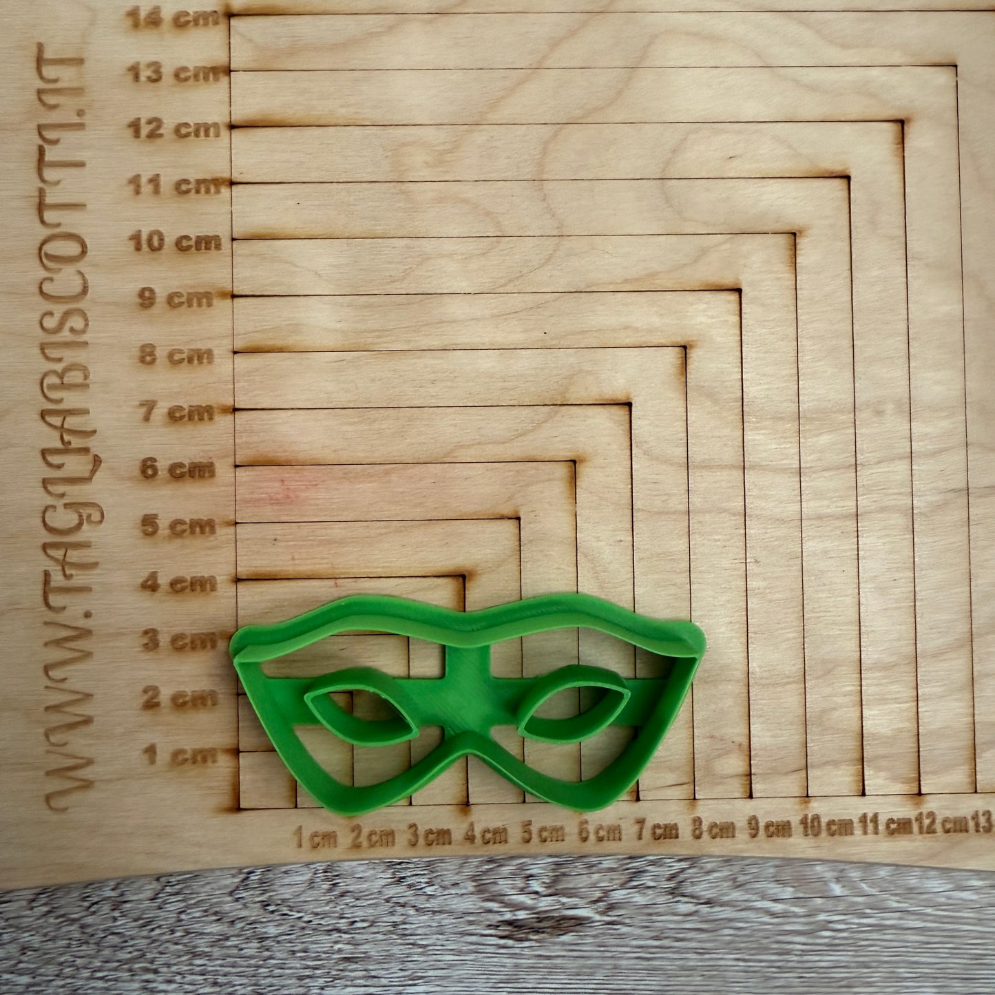 Maschera di Carnevale Mod.6 - Cookies Cutter - Tagliabiscotti per dolci di carnevale - Biscotti