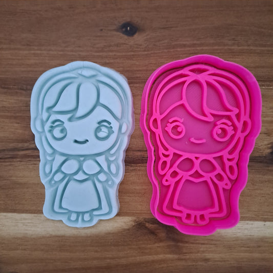 Ann a - Forze n - principessa - Cookies cutter - Formina - Tagliabiscotti