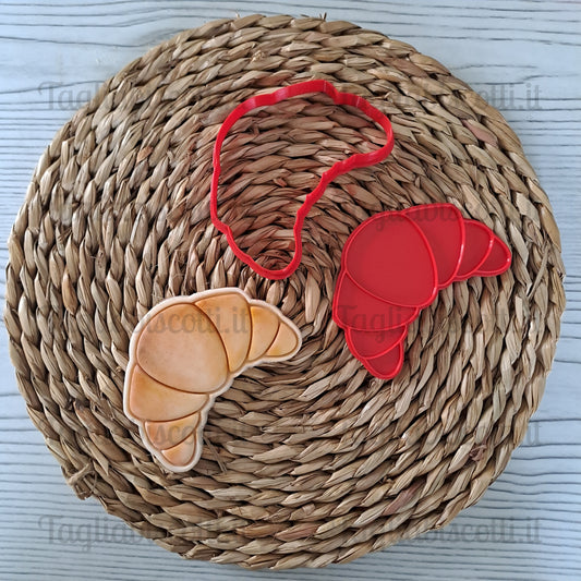Cornetto / Croissant - Cookies Cutter - Tagliabiscotti - Tema Colazione