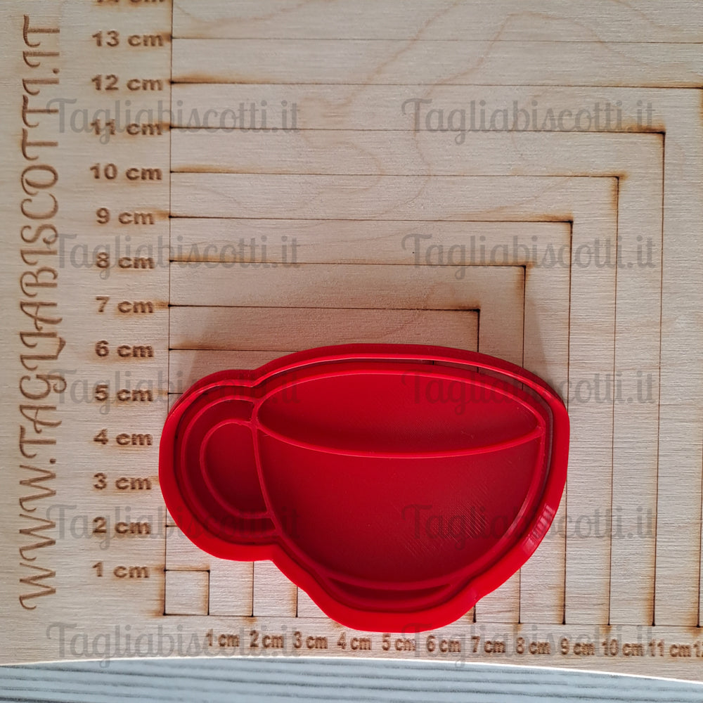 Tazza Cappuccino - Cookies Cutter - Tagliabiscotti - Tema Colazione