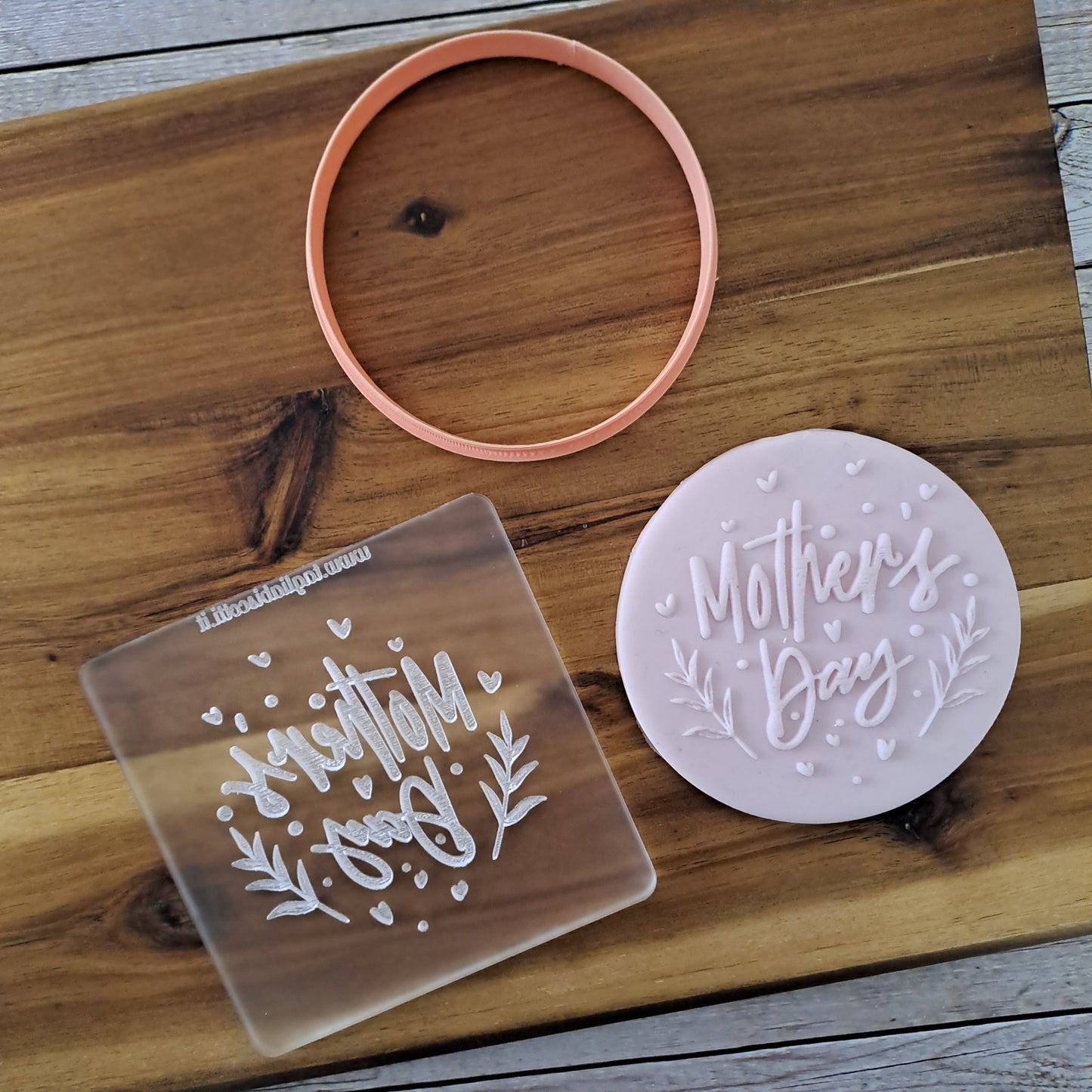 Moule acrylique - Outbosser - Fête des Mères - Fête des Mères - pour décorer des biscuits ou des gâteaux