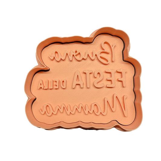 Buona festa della Mamma Mod.2 - Cookies cutter - Formina / Stampo per biscotti o decorazione dolci da 8 a 12cm