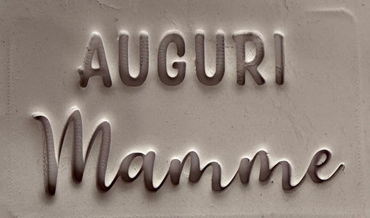 Auguri mamme - timbro - Formina / Stampo per biscotti o decorazione dolci da 6 a 12cm